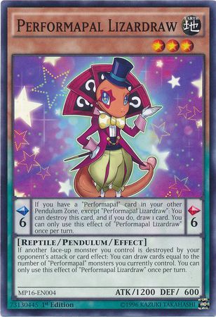 Performapal Lizardraw - MP16-EN004 - Common 1