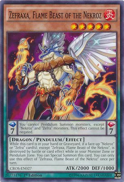 Zefraxa, Flame Beast of the Nekroz - CROS-EN027 - Common (varios Idiomas)