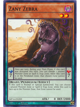 Zany Zebra - MP16-EN209 - Common