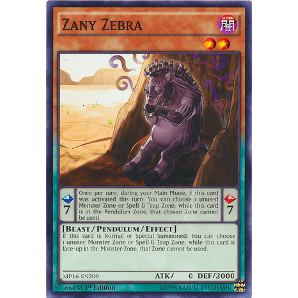 Zany Zebra - MP16-EN209 - Common