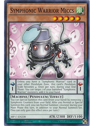 Symphonic Warrior Miccs - MP17-EN238 - Common