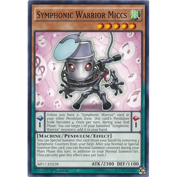 Symphonic Warrior Miccs - MP17-EN238 - Common