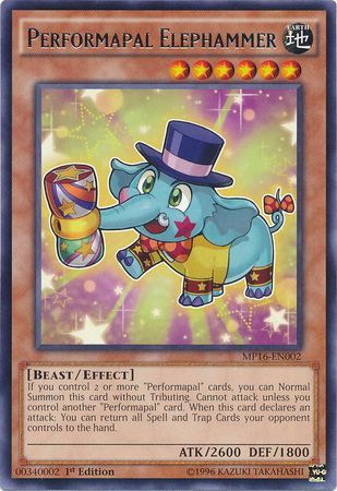 Performapal Elephammer - MP16-EN002 - Rare 1