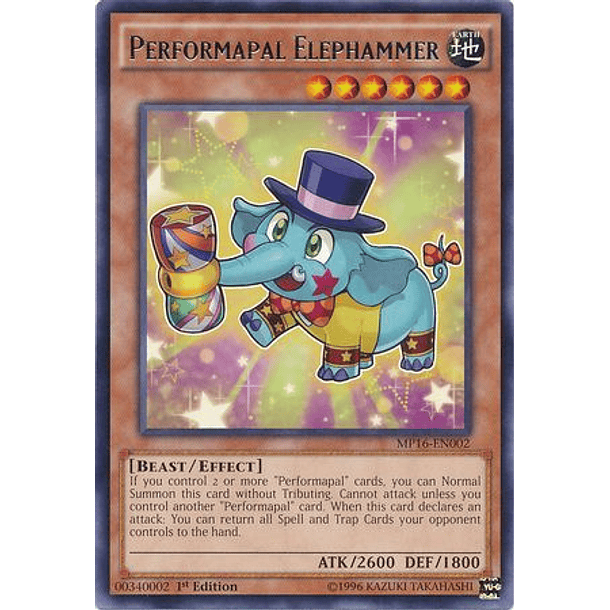 Performapal Elephammer - MP16-EN002 - Rare