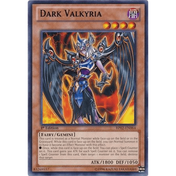 Dark Valkyria - BP02-EN064 - Rare 