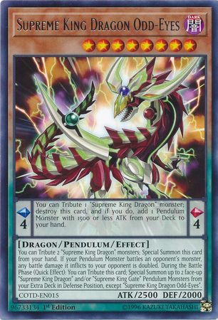 Supreme King Dragon Odd-Eyes - COTD-EN015 - Rare 1