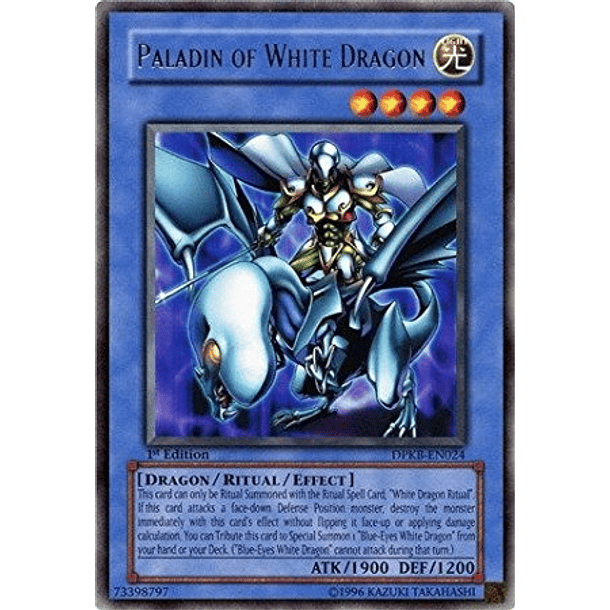 Paladin of White Dragon - DPKB-EN024 - Rare