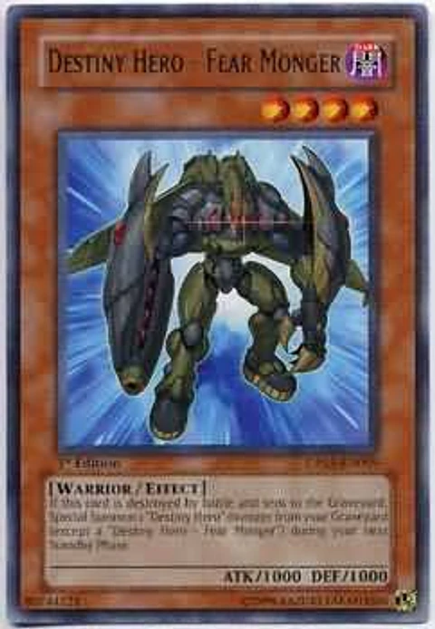 Destiny Hero - Fear Monger - DP05-EN009 - Rare (desgastada)