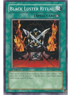 Black Luster Ritual - DPYG-EN022 - Common 