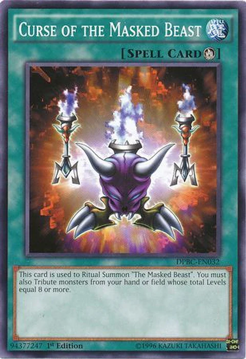 Curse Of The Masked Beast - DPBC-EN032 - Common