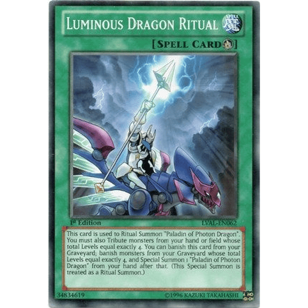 Luminous Dragon Ritual - LVAL-EN062 - Common