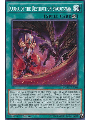 Karma of the Destruction Swordsman - BOSH-EN060 - Common 