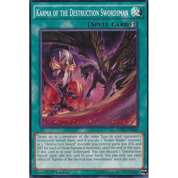 Karma of the Destruction Swordsman - BOSH-EN060 - Common 