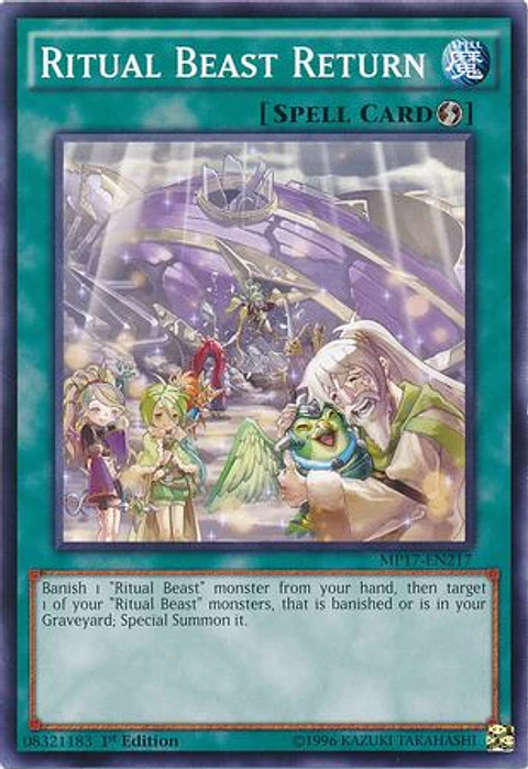 Ritual Beast Return - MP17-EN217 - Common 