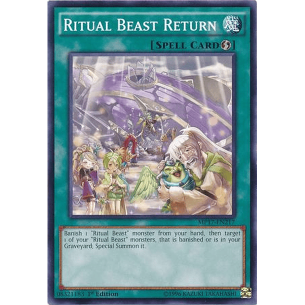 Ritual Beast Return - MP17-EN217 - Common 