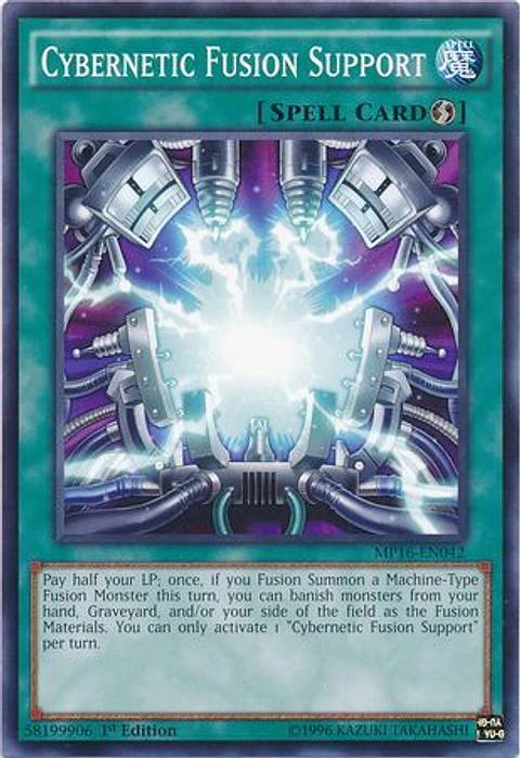 Cybernetic Fusion Support - MP16-EN042 - Common 