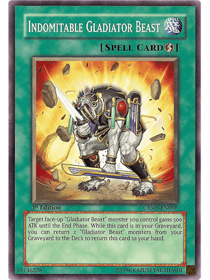 Indomitable Gladiator Beast - CRMS-EN056 - Common