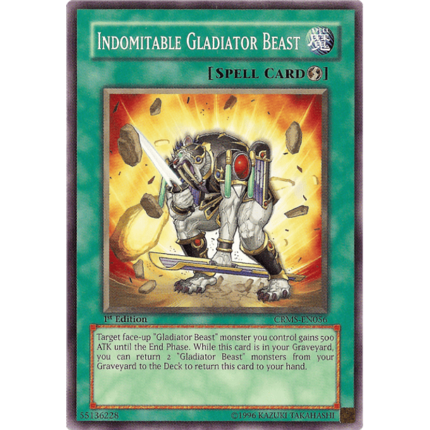 Indomitable Gladiator Beast - CRMS-EN056 - Common