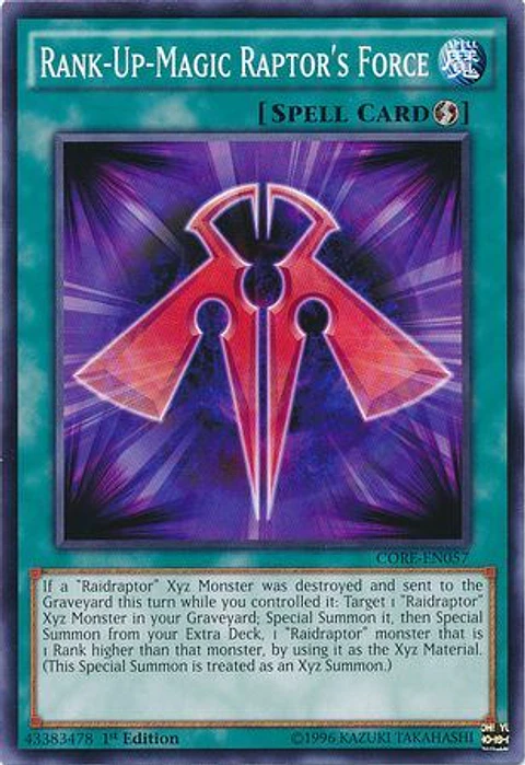 Rank-Up-Magic Raptor's Force - CORE-EN057 - Common