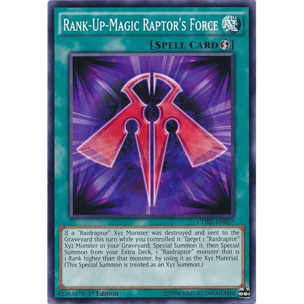 Rank-Up-Magic Raptor's Force - CORE-EN057 - Common