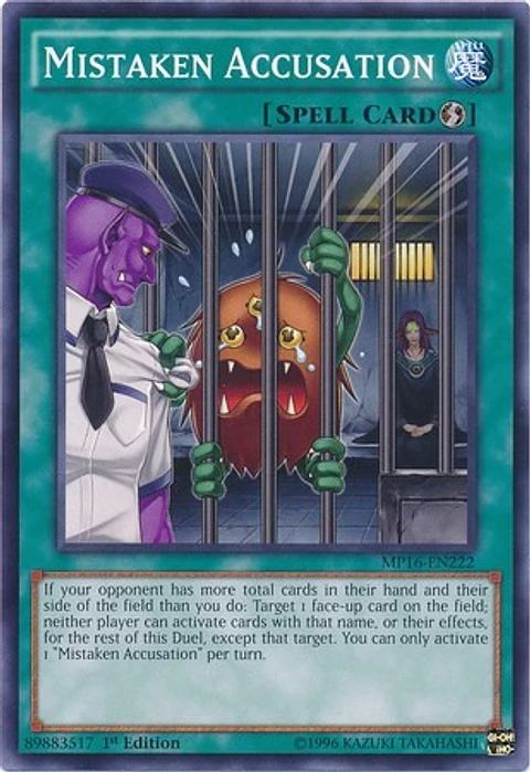 Mistaken Accusation - MP16-EN222 - Common 