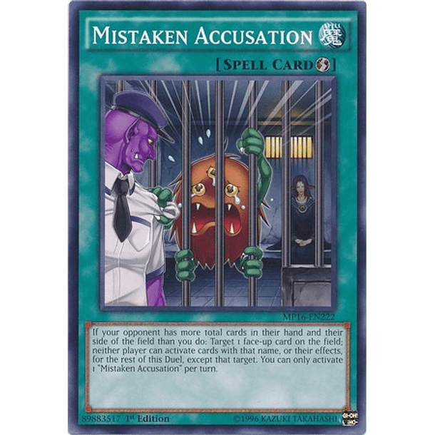 Mistaken Accusation - MP16-EN222 - Common 