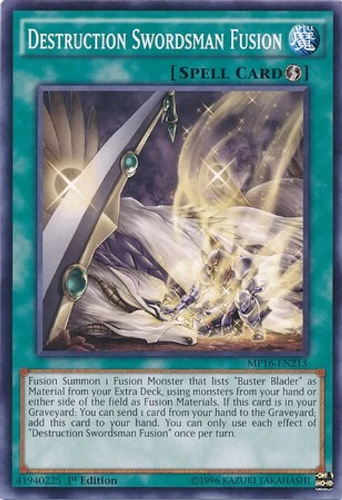 Destruction Swordsman Fusion - MP16-EN215 - Common