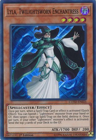 Lyla, Twilightsworn Enchantress - COTD-EN025 - Super Rare 1