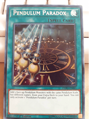 Pendulum Paradox - EXFO-EN061 - Secret Rare 