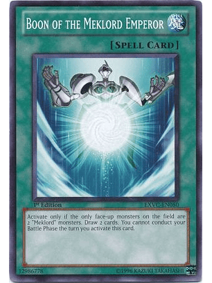 Boon of the Meklord Emperor - EXVC-EN050 - Common