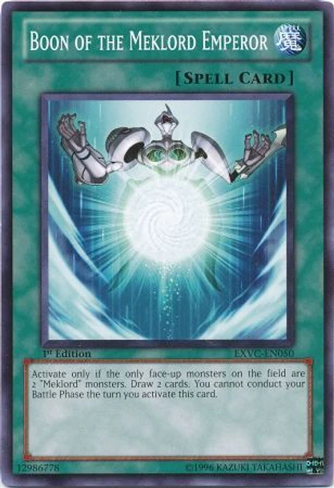 Boon of the Meklord Emperor - EXVC-EN050 - Common