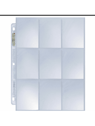 Micas Hoja para carpteta 9 espacios Marca Ultra Pro 