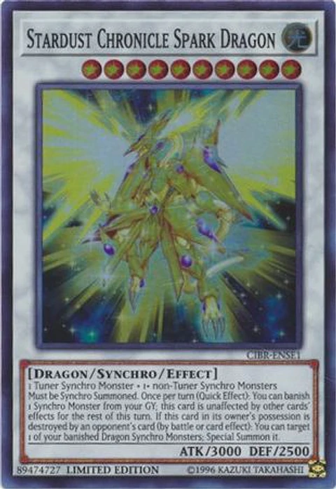 Stardust Chronicle Spark Dragon - CIBR-ENSE1 - Super Rare Limited