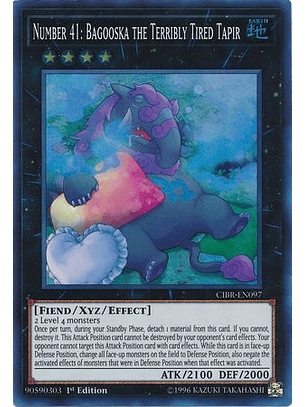 Number 41: Bagooska the Terribly Tired Tapir - CIBR-EN097 - Super Rare