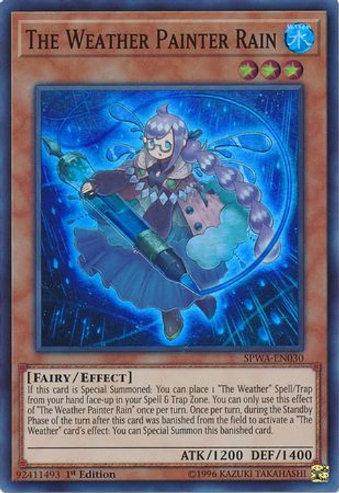 The Weather Painter Rain - SPWA-EN030 - Super Rare 