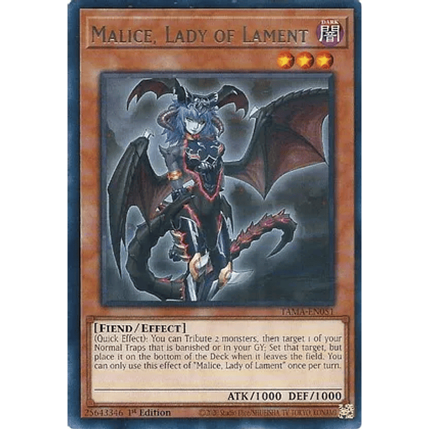 Malice, Lady of Lament - TAMA-EN051 - Rare