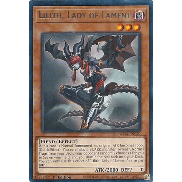 Lilith, Lady of Lament - TAMA-EN049 - Rare