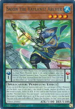 Saion the Vaylantz Archer - TAMA-EN002 - Rare 1
