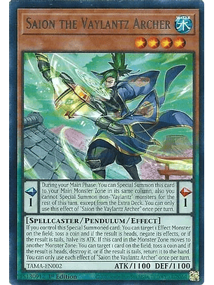 Saion the Vaylantz Archer - TAMA-EN002 - Rare
