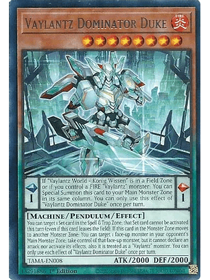 Vaylantz Dominator Duke - TAMA-EN008 - Rare