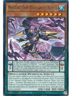 Nazuki the Vaylantz Ninja - TAMA-EN003 - Rare