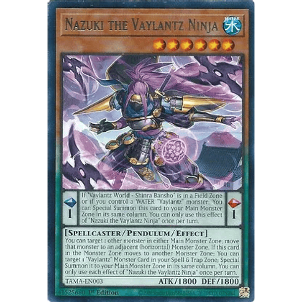 Nazuki the Vaylantz Ninja - TAMA-EN003 - Rare