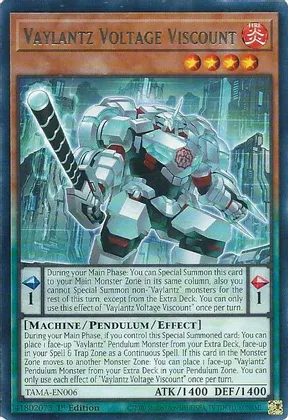 Vaylantz Voltage Viscount - TAMA-EN006 - Rare 1