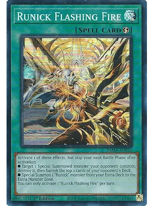 Runick Flashing Fire - TAMA-EN030 - Super Rare
