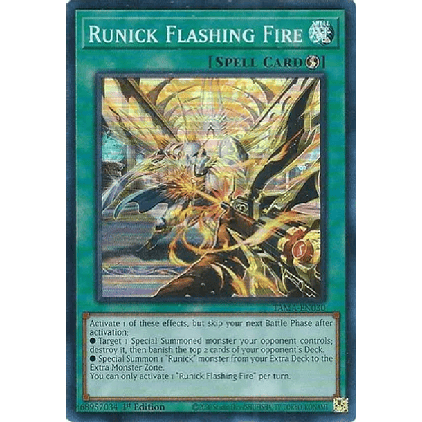 Runick Flashing Fire - TAMA-EN030 - Super Rare
