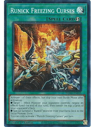 Runick Freezing Curses - TAMA-EN033 - Super Rare