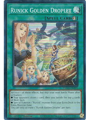 Runick Golden Droplet - TAMA-EN035 - Super Rare