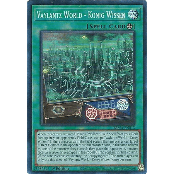 Vaylantz World - Konig Wissen - TAMA-EN013 - Super Rare