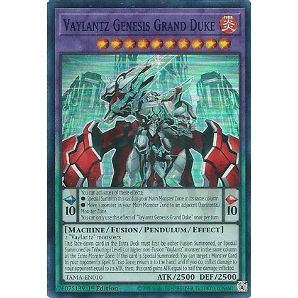 Vaylantz Genesis Grand Duke - TAMA-EN010 - Super Rare