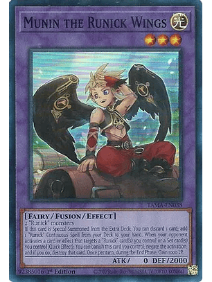 Munin the Runick Wings - TAMA-EN038 - Super Rare